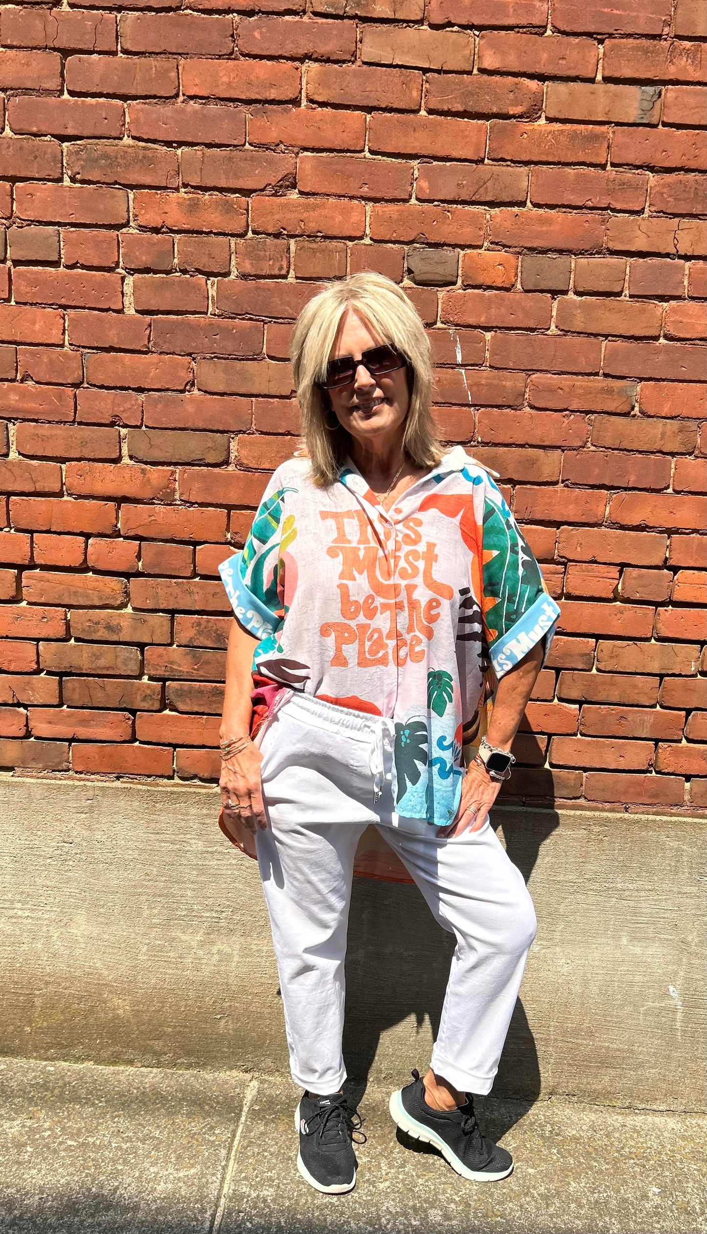 This Must Be the Place Tropical Graphic Top
