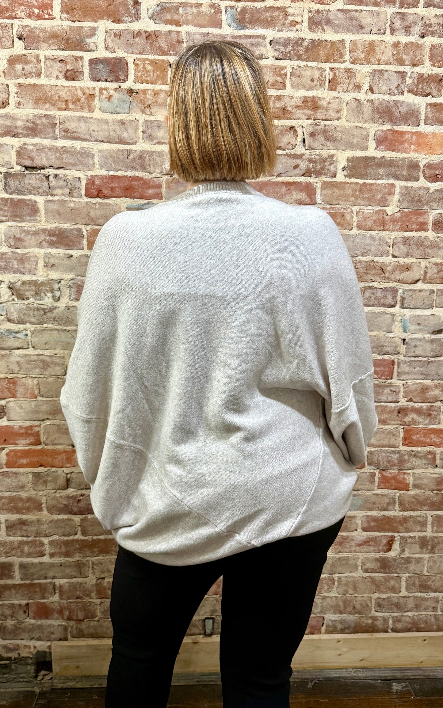 Batwing Sweater – Cream – La Tour Salon of Paris