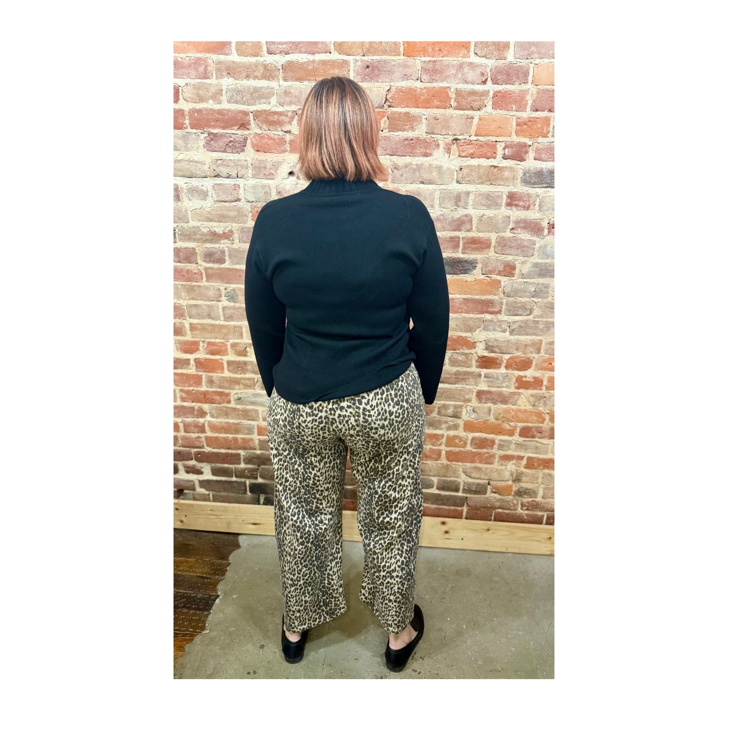 Just Black Leopard Straight Leg Jeans – La Tour Salon of Paris