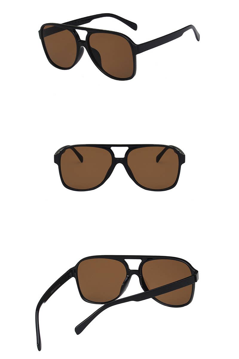 Vintage Double Bridge Aviator Sunglasses
