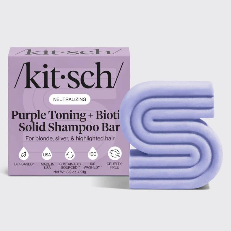 Purple Toning Shampoo Bar for Color-Treated & Grey Hair