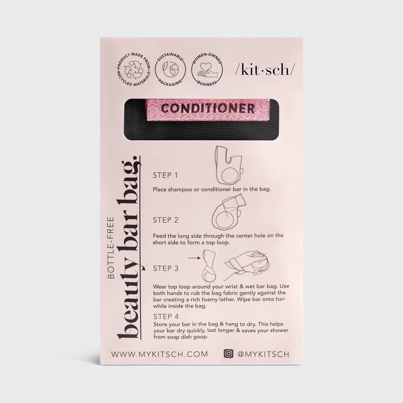 Conditioner Beauty Bar Bag Black - La Tour Salon Of Paris