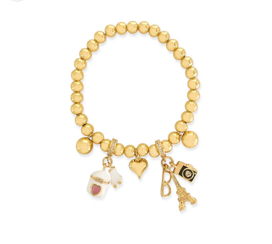 B3B022 stretch charm bracelet