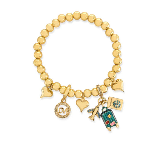 B3B023 Stretch Charm Bracelet