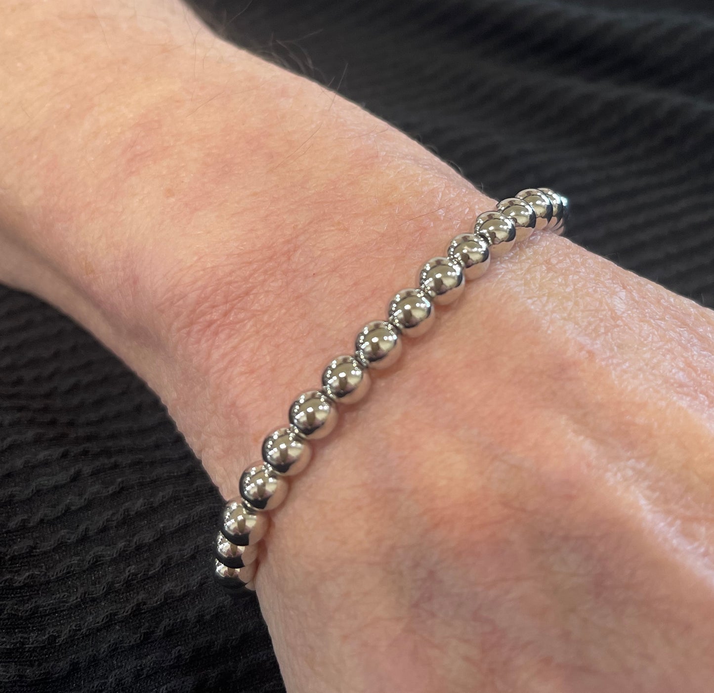 Silver Ball Stretch Bracelet BJ6647