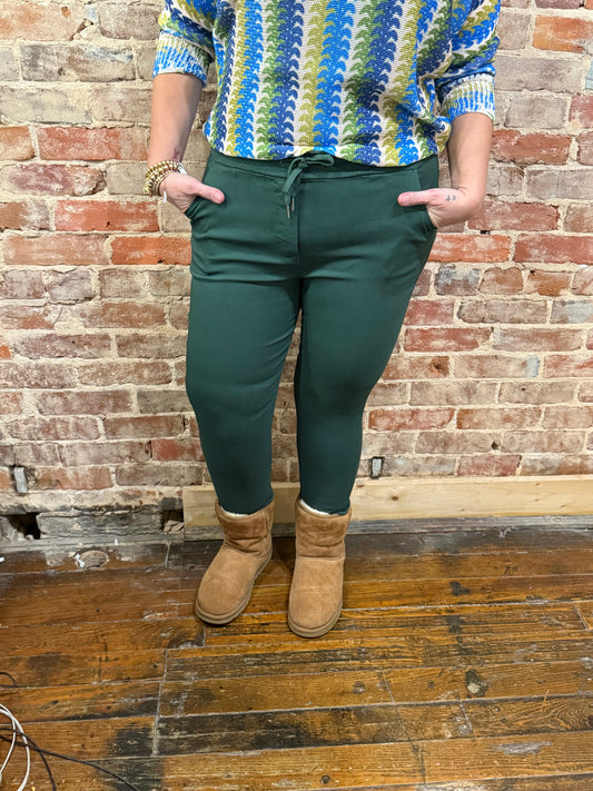 Forrest Green Magic Pants - La Tour Salon of Paris