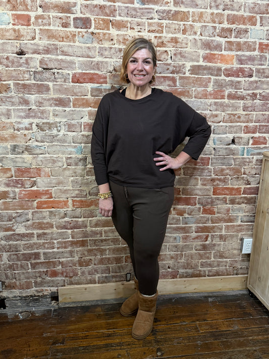 Medium Brown Magic Pants - La tour Salon of Paris