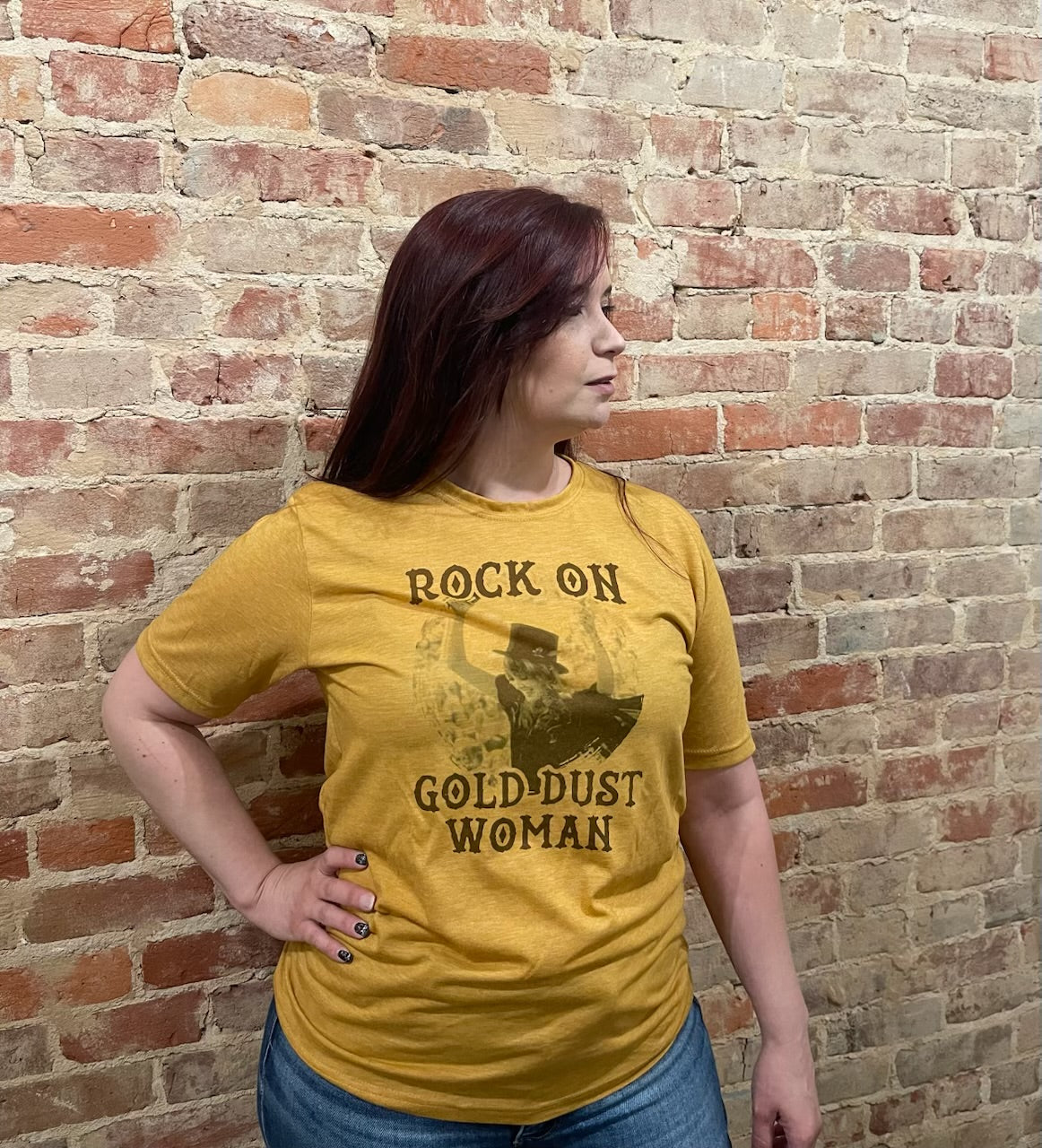 short sleeve Stevie Nicks Rock on Gold Dust Woman