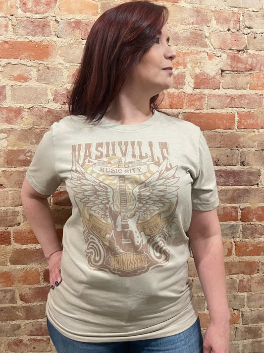 short sleeve t shirt Nashville Music City