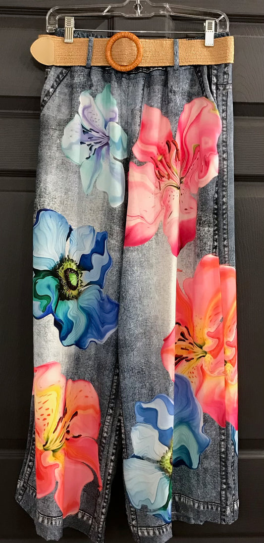 flower Palazzo pants