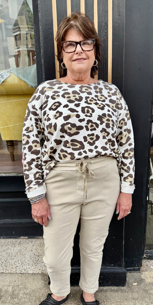 Khaki Magic Pants - La Tour Salon of Paris