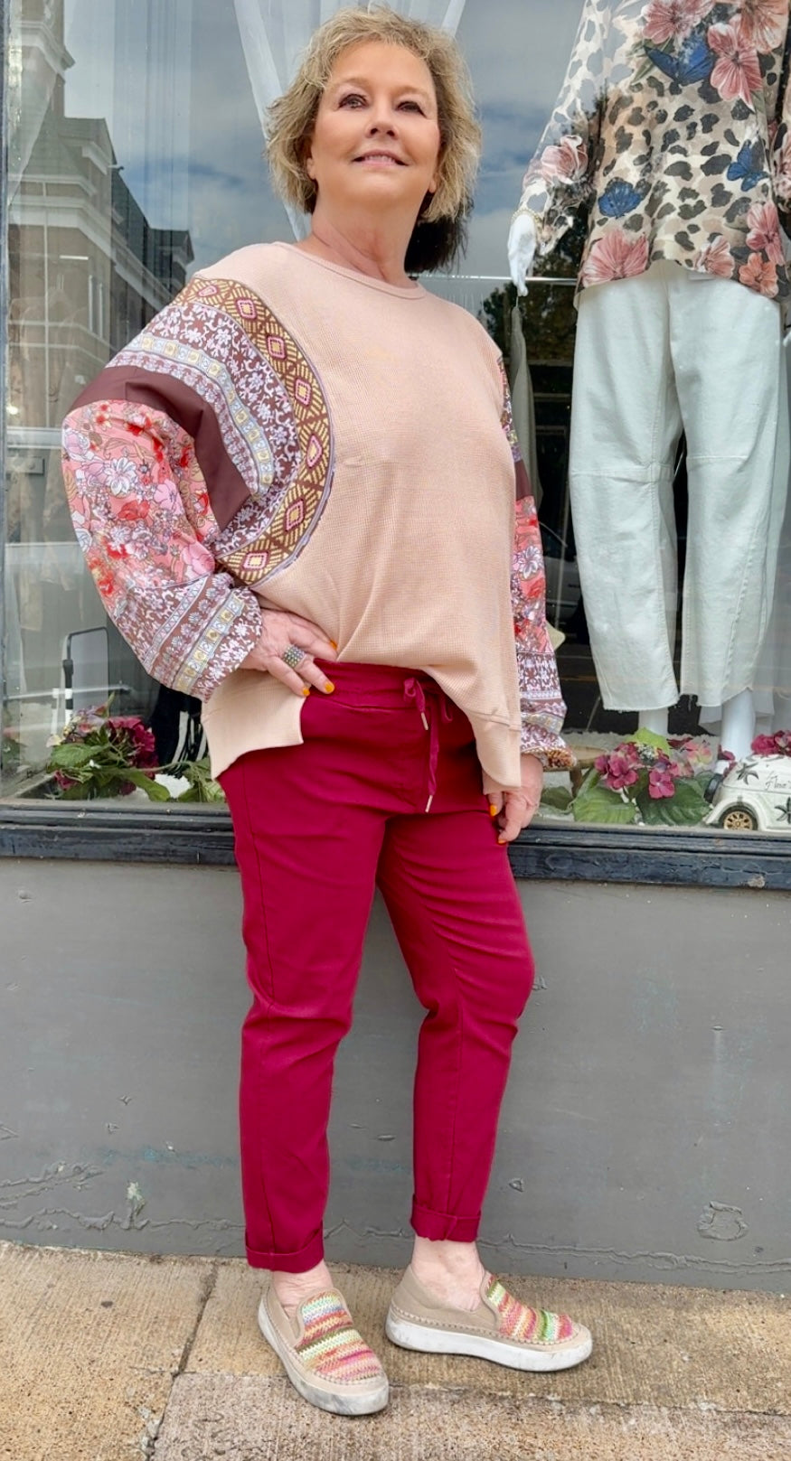 Cherry Magic Pants - La Tour Salon of Paris