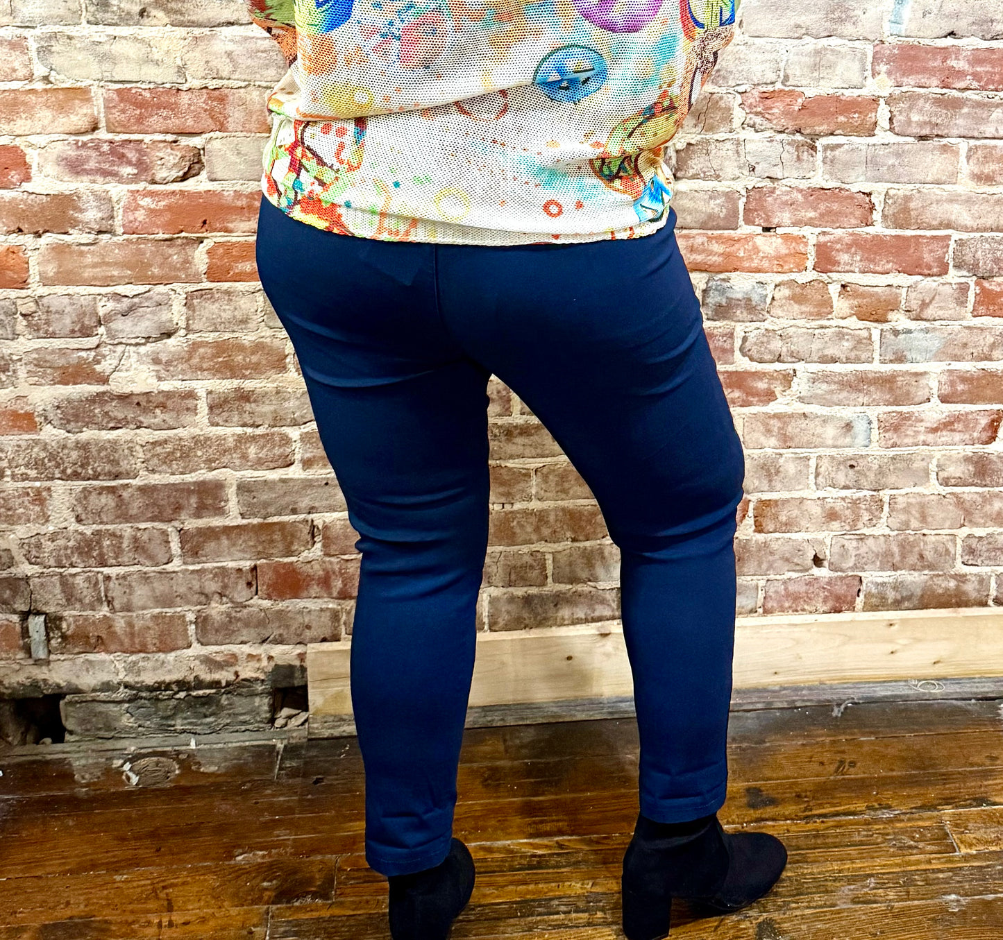 Navy Magic Pants - La Tour Salon of Paris