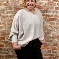 Batwing Sweater –  Cream –  La Tour Salon of Paris