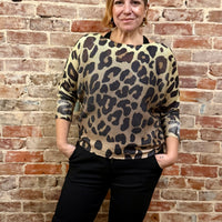 Leopard Print Sweater LV50 – La Tour Salon of Paris