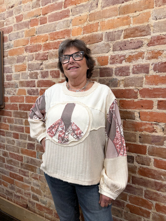 POL Cream Peace Top | La Tour Salon of Paris Boutique