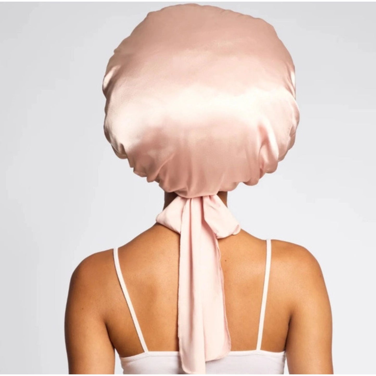 Kitsch Oversized Satin Sleep Bonnet – Blush