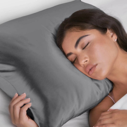Kitsch Satin Pillowcase – Grey