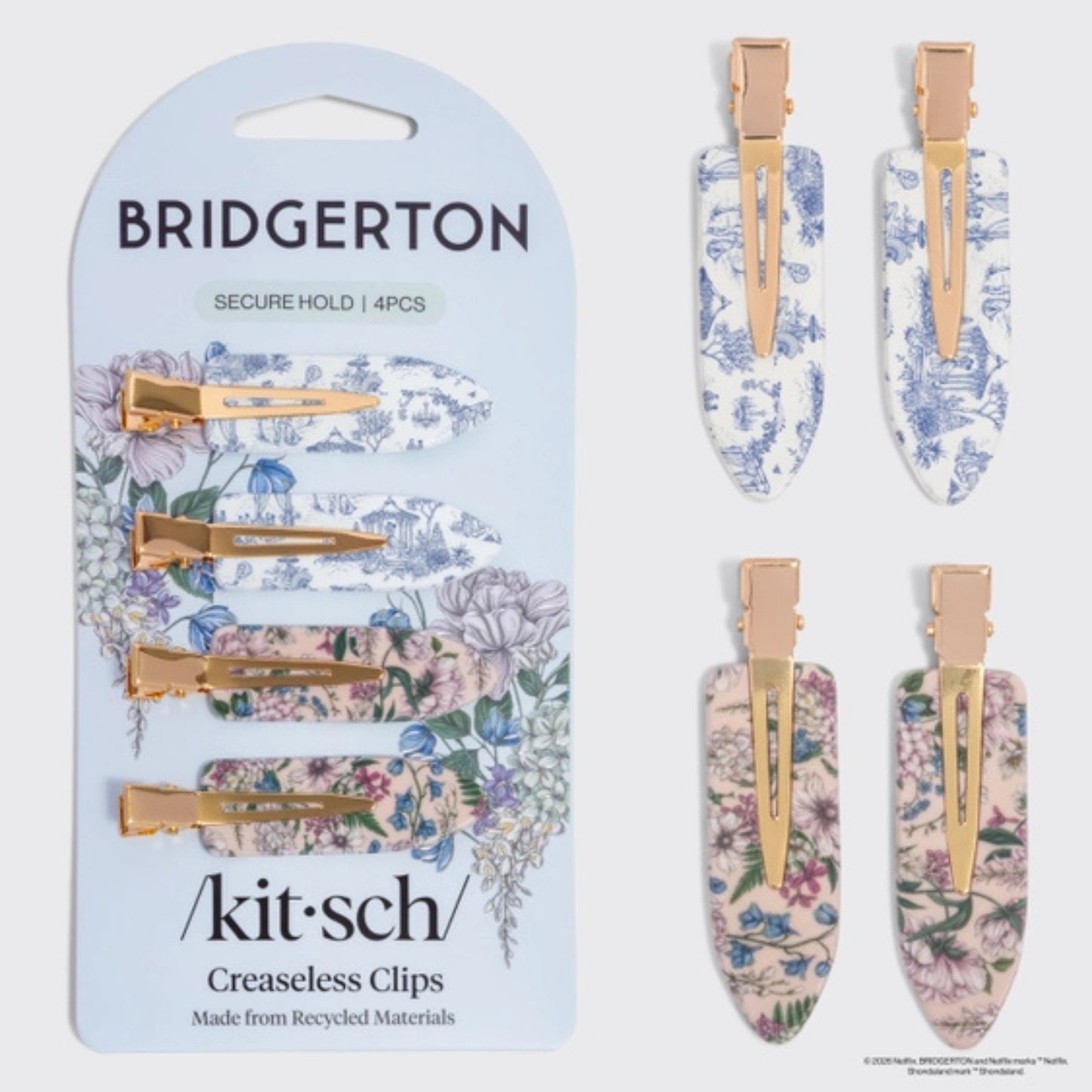 Bridgerton x Kitsch Creaseless Hair Clips