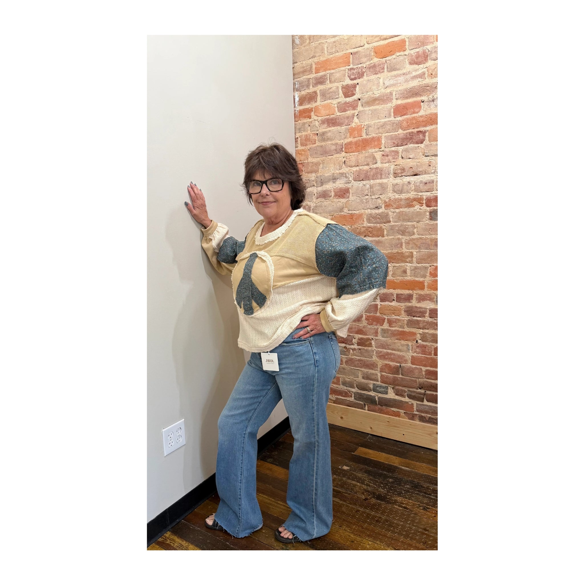 Just Black Light Denim flare Jeans- La Tour Salon of Paris Boutique