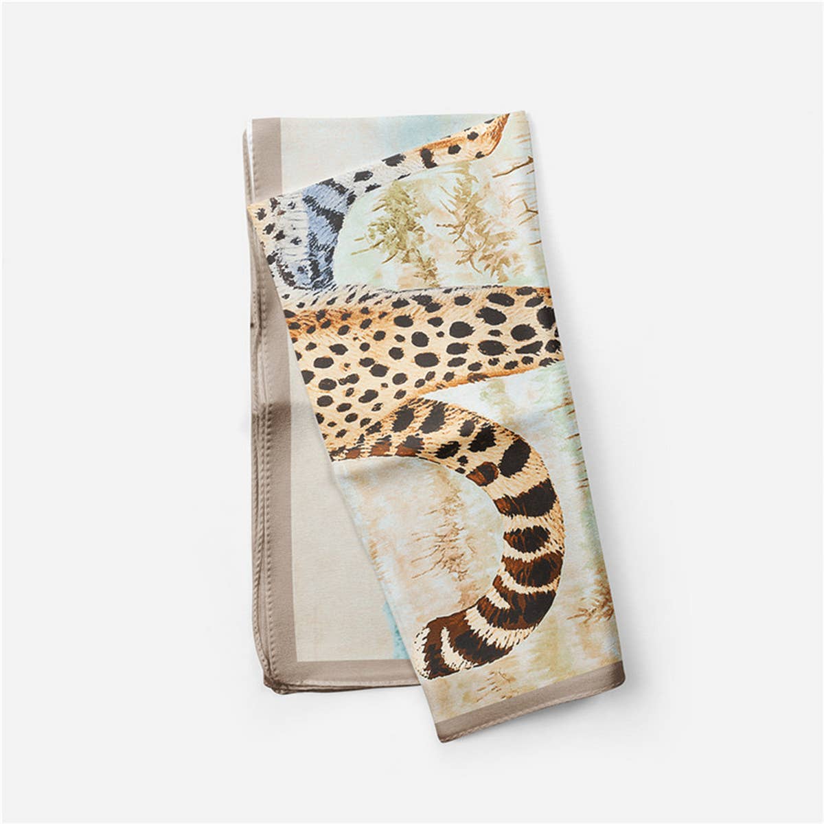 Cheetah Print Fashion Square Scarf