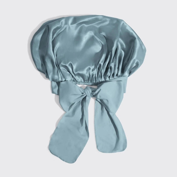 Kitsch Oversized Satin Sleep Bonnet – Hazel Blue