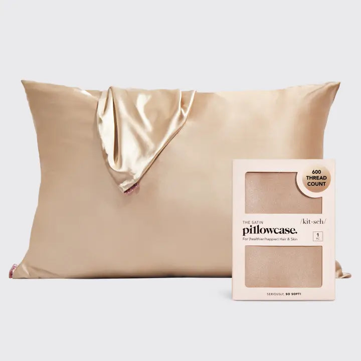 Kitsch Satin Pillowcase – Champagne