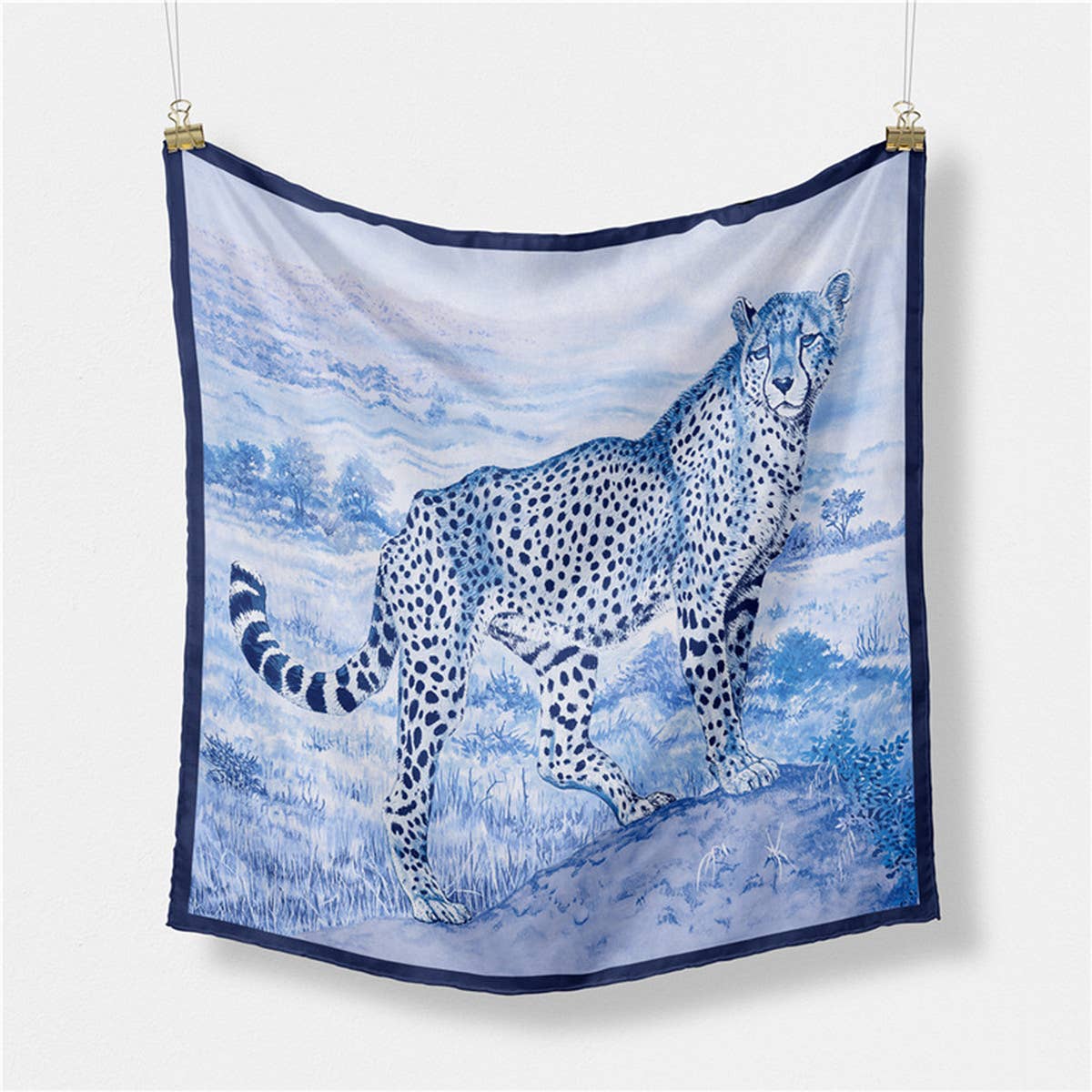 Cheetah Print Fashion Square Scarf
