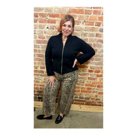 Just Black Leopard Straight Leg Jeans – La Tour Salon of Paris