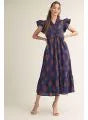 Jodifl Midi Dress in Navy Blue | Elegant Everyday Style
