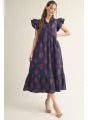 Jodifl Midi Dress in Navy Blue | Elegant Everyday Style