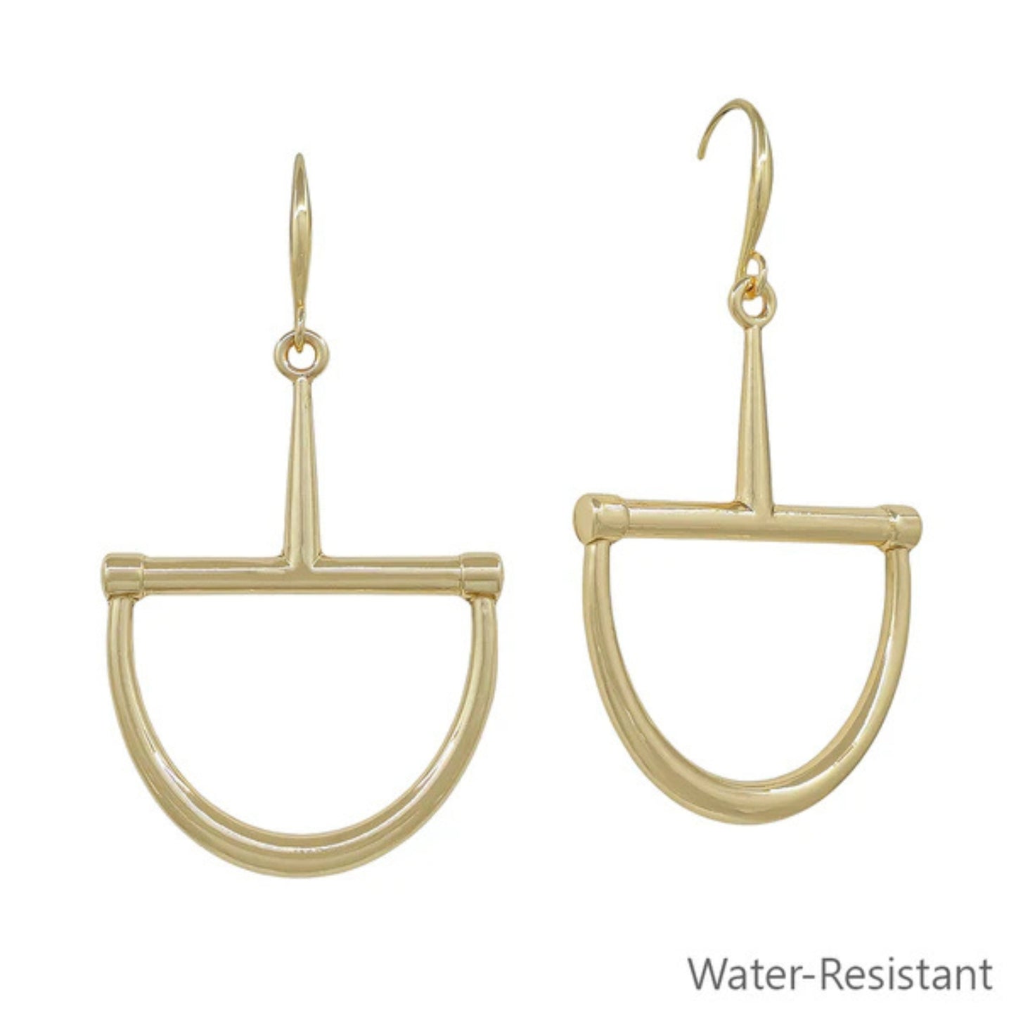 Gold Horsebit Earring | 1''